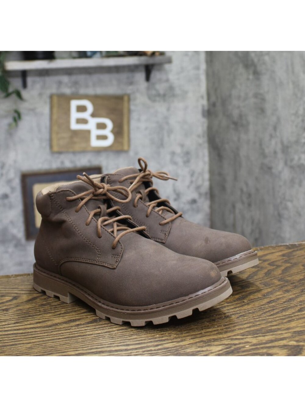 Goodfellow & Co Lace-Up Faux Suede Maynard Chukka Boots 94636591 Brown 7